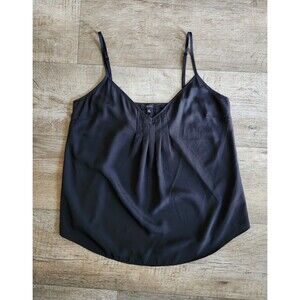 TALULA Spaghetti Strap Tank Top V-Neck Pleated Cami Blouse Lightweight Size M